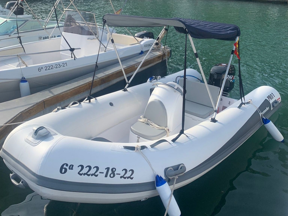 Alquiler barco sin licencia Playa del Arenal, 4h - Sea Rent Jávea