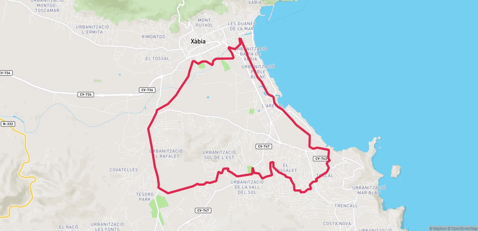 Ruta Parques de Xàbia